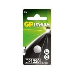 GP Batteries Lithium Button Cell CR1220 - High Performance, Reliable Power (PN: 2180)